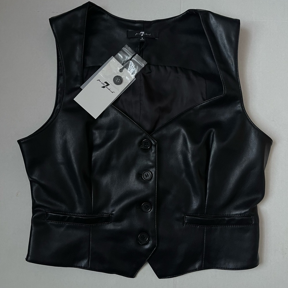 Faux Leather Vest